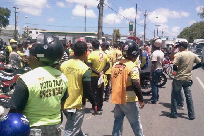 Protesto de mototaxistas
