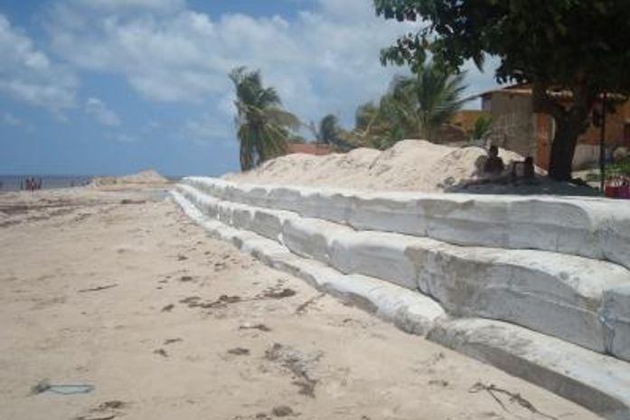 Muro de contenção.