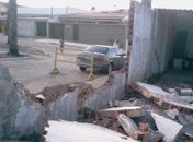 Muro da delegacia