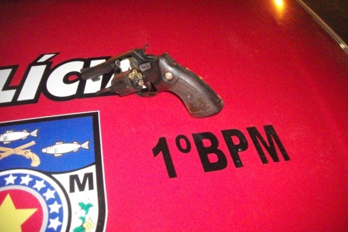 Arma apreendida com menor