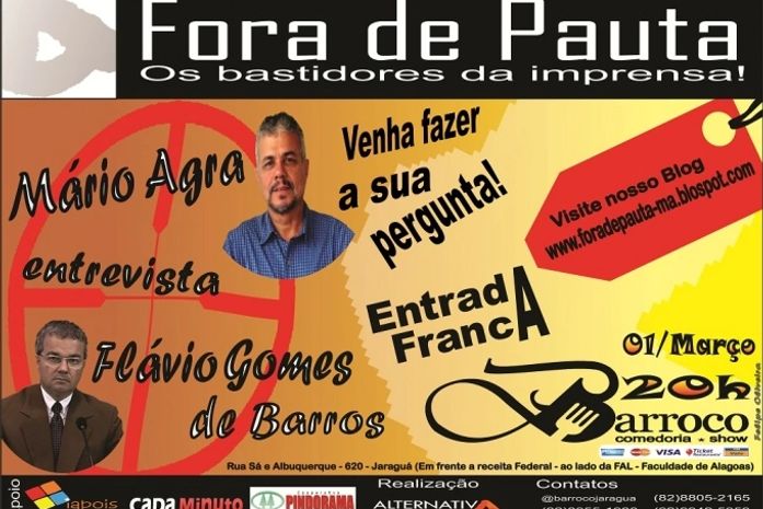 Fora de Pauta retorna com Flavio Gomes com transmissão online