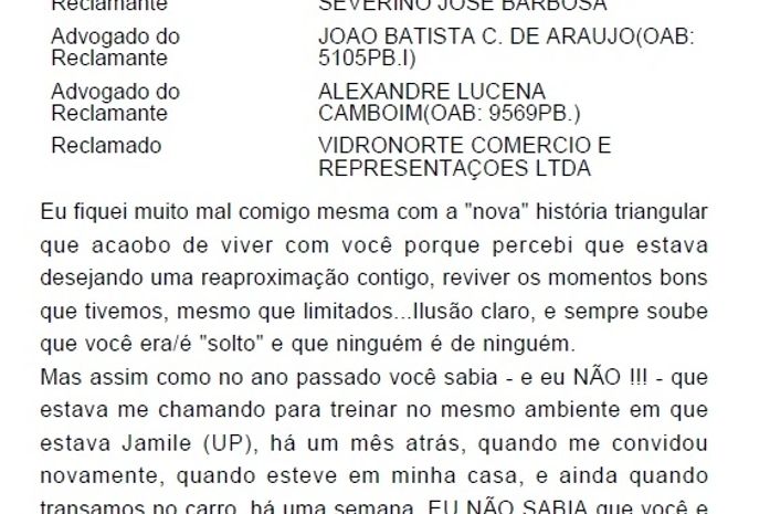Espaço deveria conter o despaço judicial