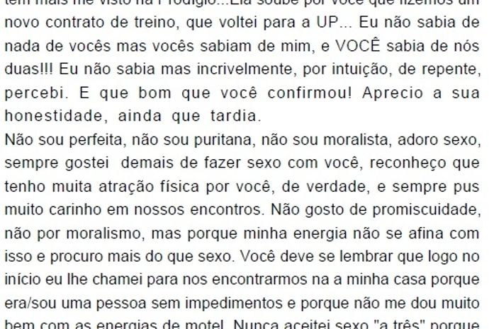 Espaço deveria conter o despacho judicial