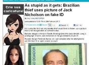 Mídia internacional repercute RG falso com foto de Jack Nicholson