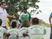 Remi Calheiros e Edson Ferreira reunidos com os atletas