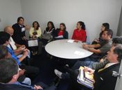 Vereador Paulo Corintho com estudantes 