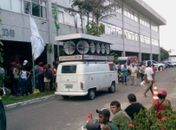 Militantes no prédio da Eletrobras 