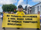 Passeata do “Projeto Educa” da SMTT promove conscientização sobre educação no trânsito em Bananeiras 

