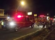 Movimentação foi intensa em frente à residência 