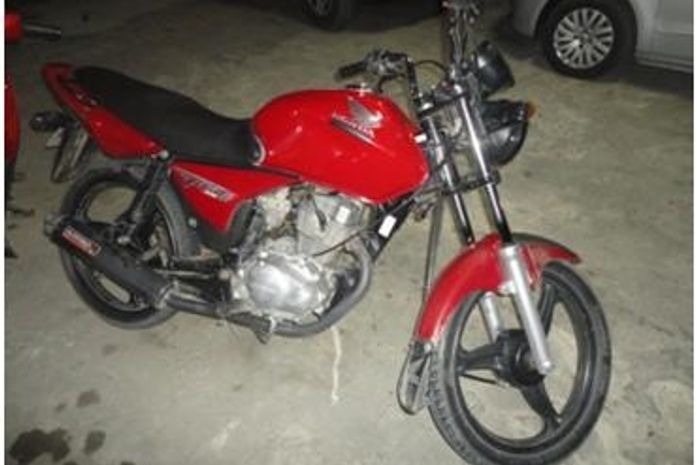 Moto utilizada no crime