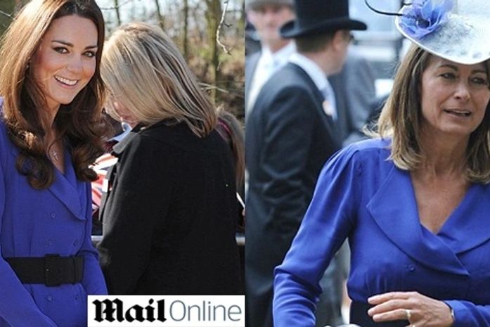 Kate Middleton usa vestido emprestado de sua mãe