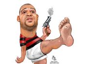 Charge de Adriano.