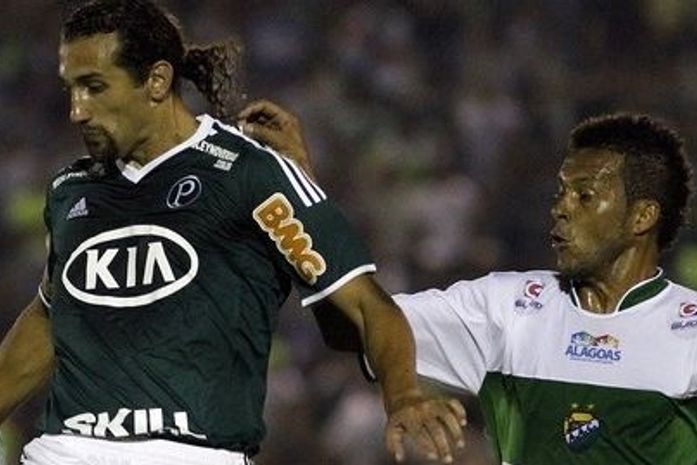 Coruripe é goleado pelo Palmeiras e está fora da Copa do Brasil
