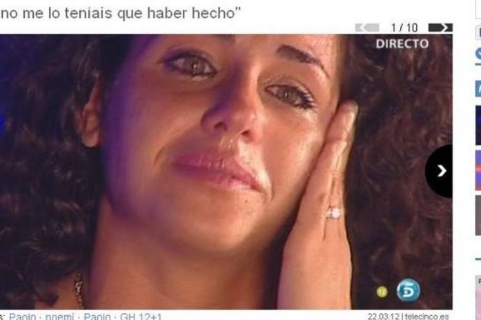 Depois do ‘BBB 12’, Noemí chora ao encontrar ex-namorado