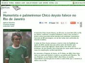 Palmeiras vai usar personagens de Chico Anysio na camisa contra o Corinthians
