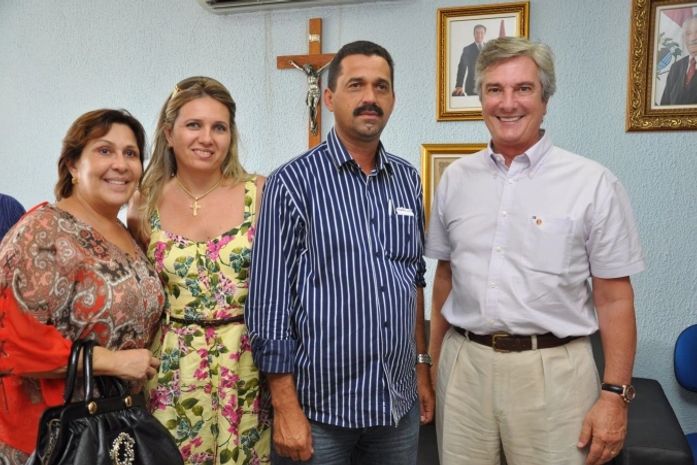 Marlan Ferreira recebe visita de Fernando Collor e Célia Rocha