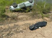 Capotamento deixa um ferido e outro morto em Delmiro Gouveia