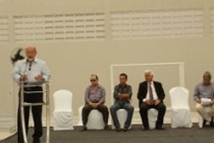 José Carlos falando no ato da inauguração