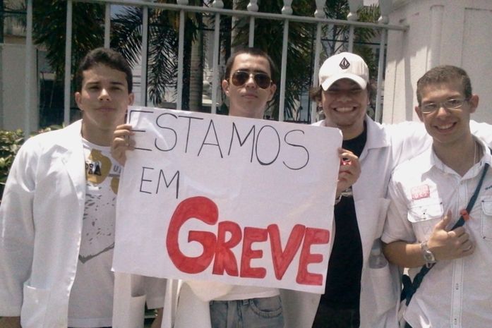 Protesto da Uncisal no Centro da cidade.