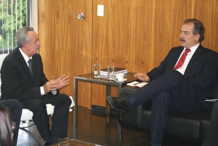 Senador Benedito e o ministro Aloisio Mercadante, da Educação