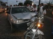 Moto foi ''engolida' pela Parati
