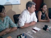 Coletiva na sede do Detran