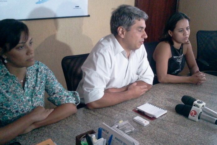 Coletiva na sede do Detran