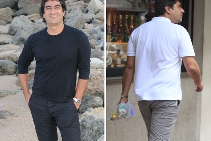 Zeca Camargo é clicado mais gordinho dez meses após dieta na TV