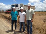 Vereador Adriano, Prefeito Renatinho e o engenheiro Moacir