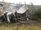 Veículo ficou destruído