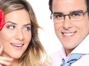 Giovanna Ewbank e Joaquim Lopes no teatro