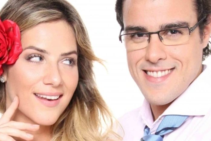 Giovanna Ewbank e Joaquim Lopes no teatro