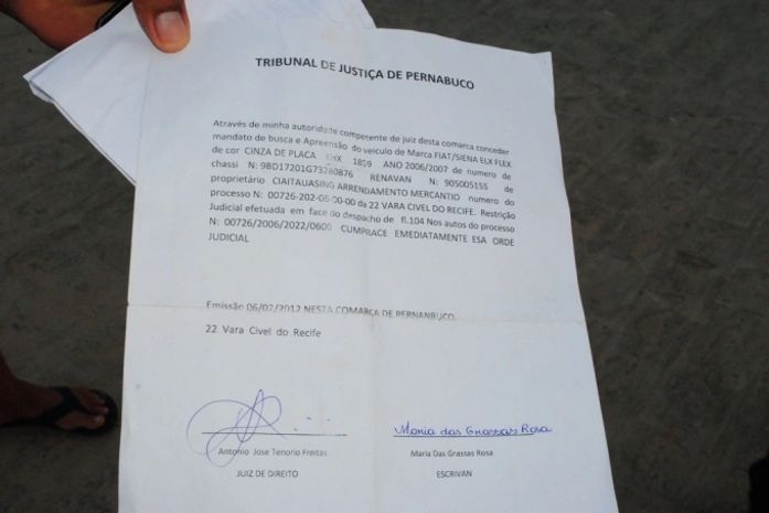 Documento apresentado