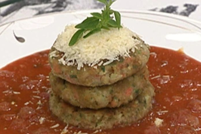 Aprenda a preparar um hamburguer de vegetais à parmegiana
