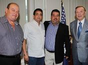 Ednilton Lins, Marcos Barbosa, Gustavo Feijó e José Maria Marin.