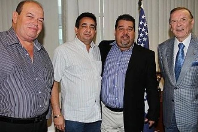 Ednilton Lins, Marcos Barbosa, Gustavo Feijó e José Maria Marin.