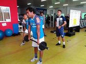 Preparador Rodrigo Albuquerque em ação pelo CSA.