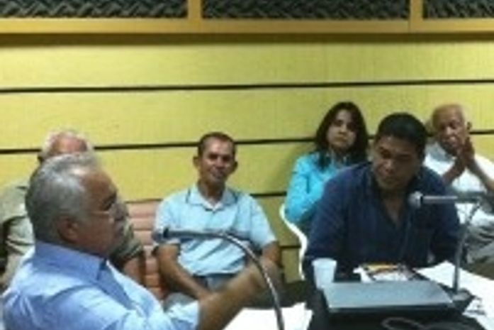 Rogério na entrevista com Nelson Filho
