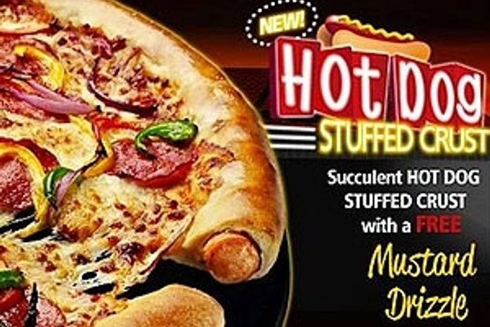 Pizzaria tem borda versão cachorro-quente