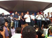 Ronaldo Medeiros falando na inauguração.