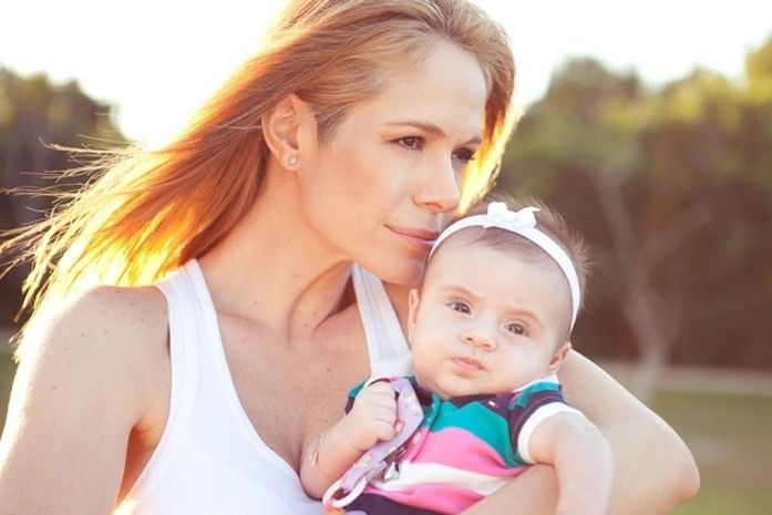 Babi Xavier posa com a filha, Cinthia, para o EGO