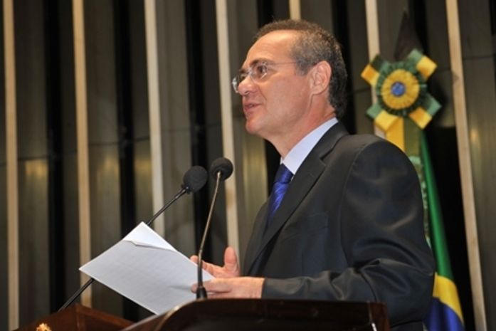 No plenário, Renan saudou investimentos federais em mobilidade