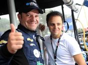 Barrichello e Massa.