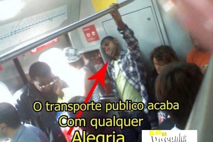 Transporte público acaba com qualquer alegria