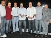 Senador Renan com o deputado Renan Filho e os prefeitos Gualberto, Luciano Barbosa, Geraldo Filho, João Pinheiro e o ex-prefeito Genivaldo Agra