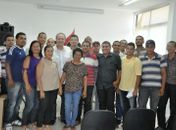 Profissionais procuraram senador do PMDB para agradecer pelas conquistas da categoria