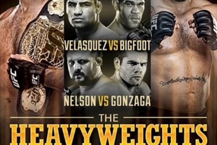Pôster oficial do UFC 146 destaca três brasileiros: Cigano, Pezão e Napão