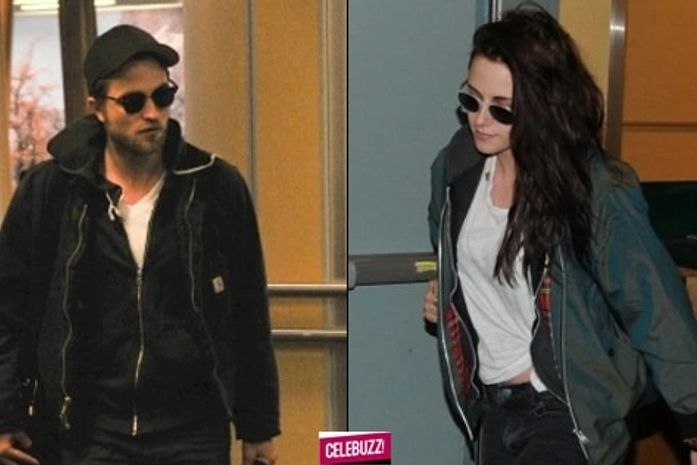 Kristen Stewart e Robert Pattinson desembarcam para refilmagem de Amanhecer