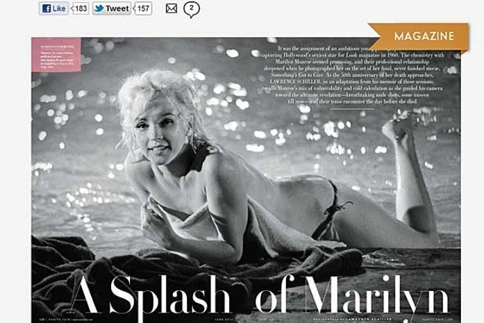 Marilyn Monroe aparece nua em foto inédita publicada por revista