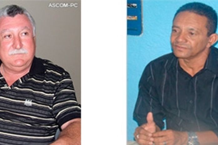 Delegado Waldor Coimbra e o chefe de Operações Themildo Duarte